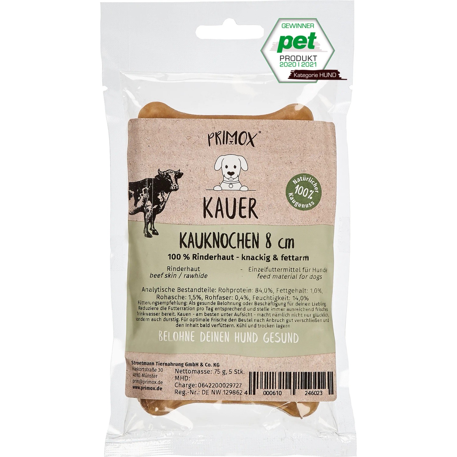 Primox Hunde-Snack Kauer Kauknochen 8 cm 5 Stck kaufen bei OBI