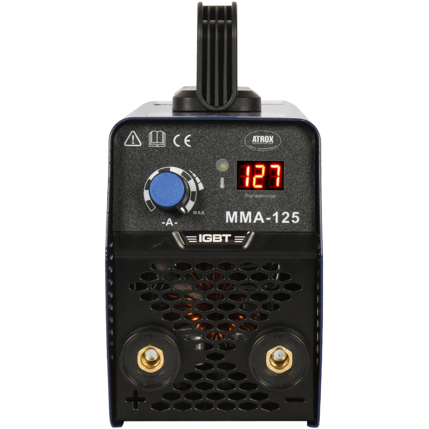 Atrox IGBT Inverter-Elektroden-Schweißgerät 4,5 kVA mit Digitalanzeige.