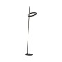 Schwarze Design-Stehlampe Ritus von Just Light mit Ring und Stab.