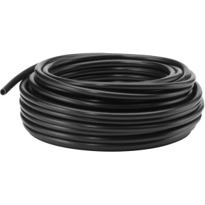 Schwarzes 6 mm Tropfrohr aufgerollt für Geka Drip Set Bewässerungssystem.