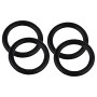 Schwarze Kirchhoff O-Ringe, 18x22x2 mm, Gummi, 4 Stück, für Ventiloberteile.