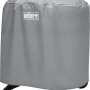 Graue Weber Abdeckhaube für Q-Serie mit Stand, schützt den Grill vor Witterung.