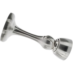 Burg Wächter Magnet-Türstopper TWM 2495 in Edelstahl-Optik für die Wandmontage.