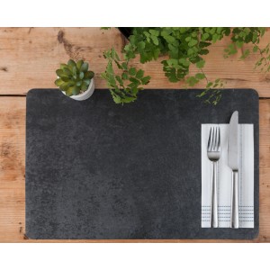 d-c-fix Tischset Rio Schiefer, 44x29cm, mit Besteck auf Tisch