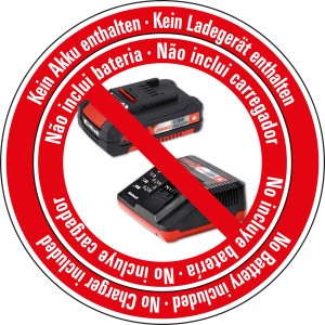 Einhell Power X-Change Akku und Ladegerät nicht enthalten.