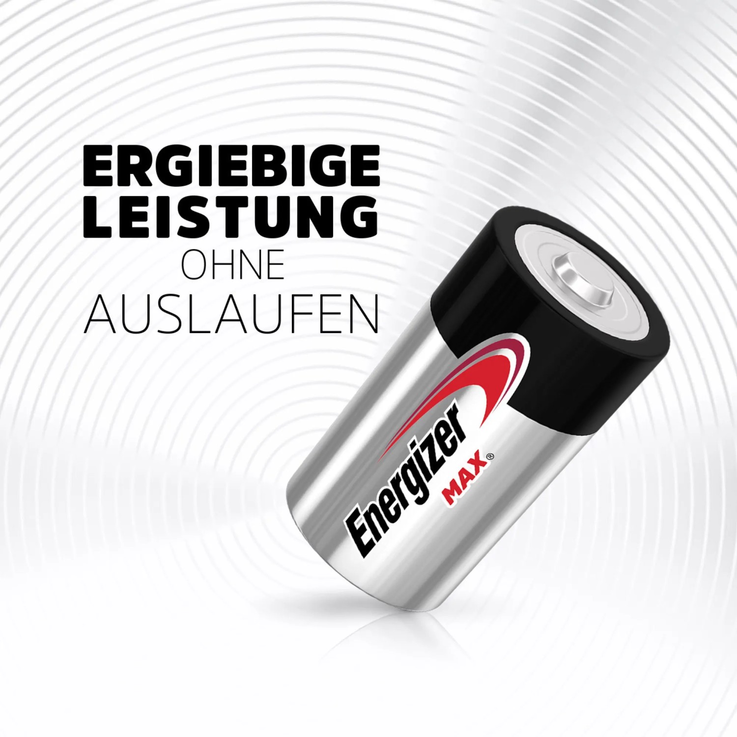 Energizer Max D Mono Batterie, 2er-Pack, Alkali-Batterie für Geräte des täglichen Bedarfs.