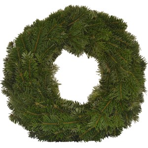 Adventsgesteck aus Nordmanntanne auf Römer Teller, Ø ca. 45 cm, festliche Weihnachtsdeko.