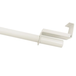 Gardinia Spannvitrage, Ø 7/9 mm, weiß, 120-160 cm, ausziehbare Vitragestange zur Fensterflügelmontage.