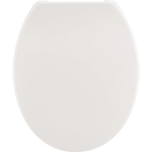 Weißer baliv WC-Sitz Olivares aus Duroplast mit Absenkautomatik.