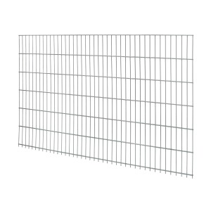 Verzinkter Doppelstabmattenzaun, 123x201 cm, für robuste Gartenzäune.