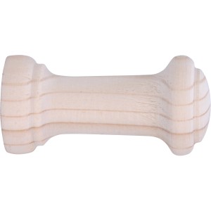 Siro Haken S155 aus Fichte Natur, Ø 30 mm x 60 mm, unbehandelter Garderobenhaken.