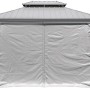 Sojag Pavillon Messina 12x16 Champagner mit Moskitonetzen und Stahldach.