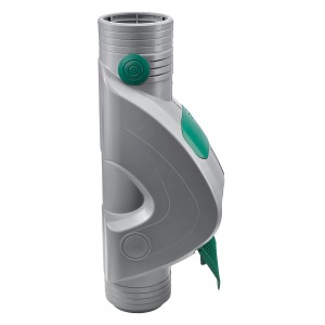 Garantia Rainus Fallrohrfilter DN 80-100, grau, mit Filtereinsatz für Regentonnen.