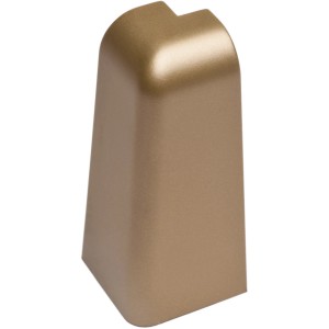 OBI Außenecke, Gold Matt, 60x20mm, 2er-Pack für Sockelleisten, Zubehör für Laminat & Parkett.