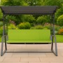 Grünes Setgarden Kissen für Hollywoodschaukel, 120x50x7cm, 2-Sitzer Schaukel.