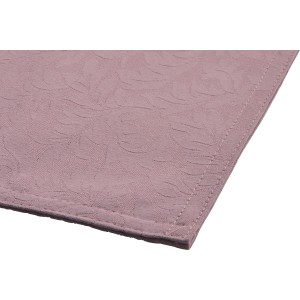 Rosa Platzset Blush Bordeaux, 48x33 cm, mit floralem Muster für den Esstisch.