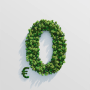 Symbolische Darstellung: Null Euro, dargestellt durch Bäume und Pflanzen.
