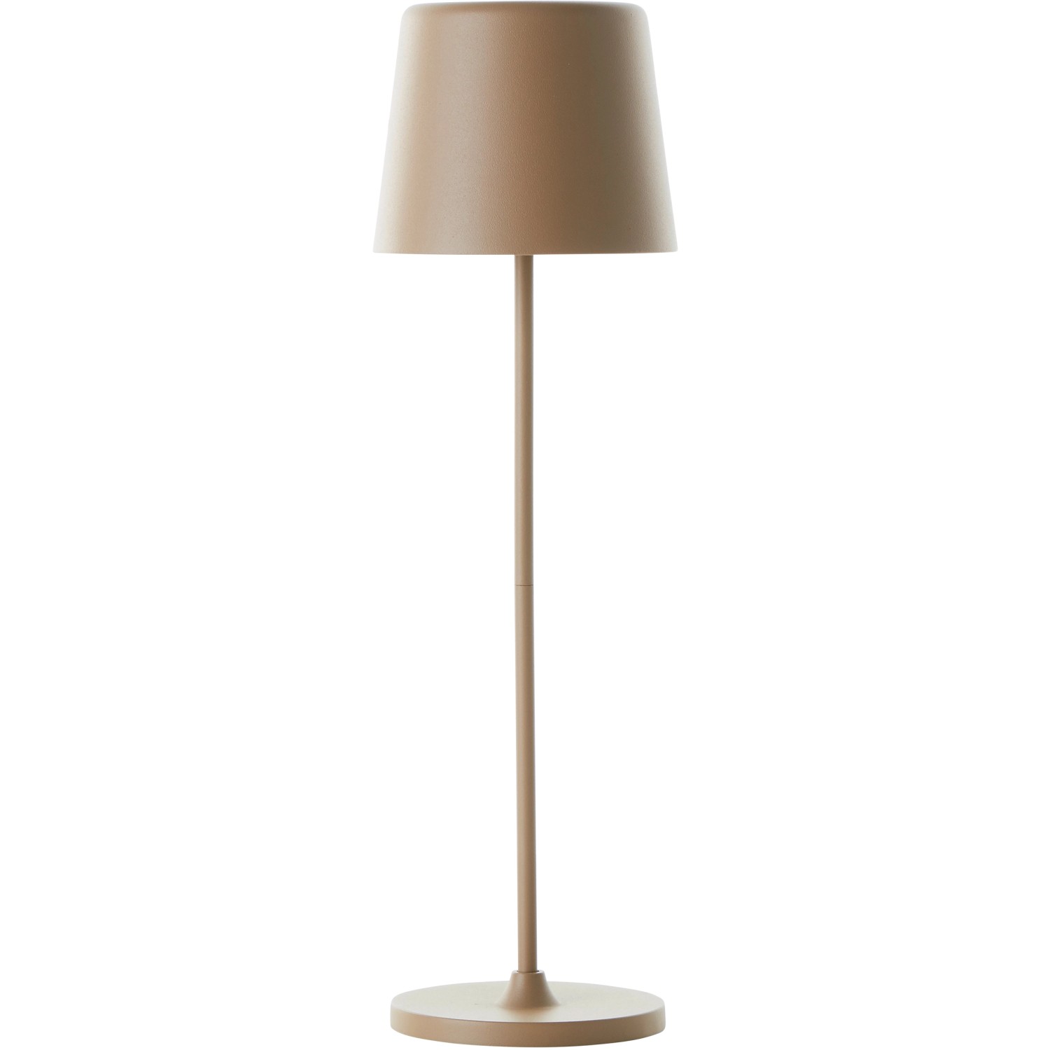 LED-Tischleuchte Kaami, 37 cm, Cappuccino Matt, für den Außenbereich.
