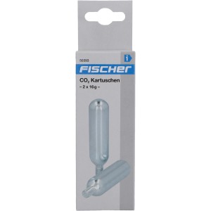 Fischer CO2 Kartuschen 2er Set für Fahrradreifen, Reparatur & Ersatzteile.