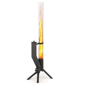 Gardenflare Feuerrohr Klassik 130 cm Schwarz