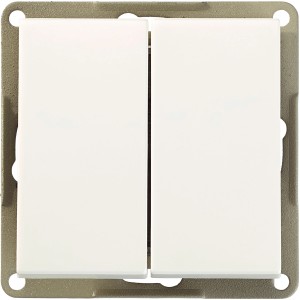 OBI Serienschalter Toro in Reinweiß für die Unterputzmontage im Innenbereich.