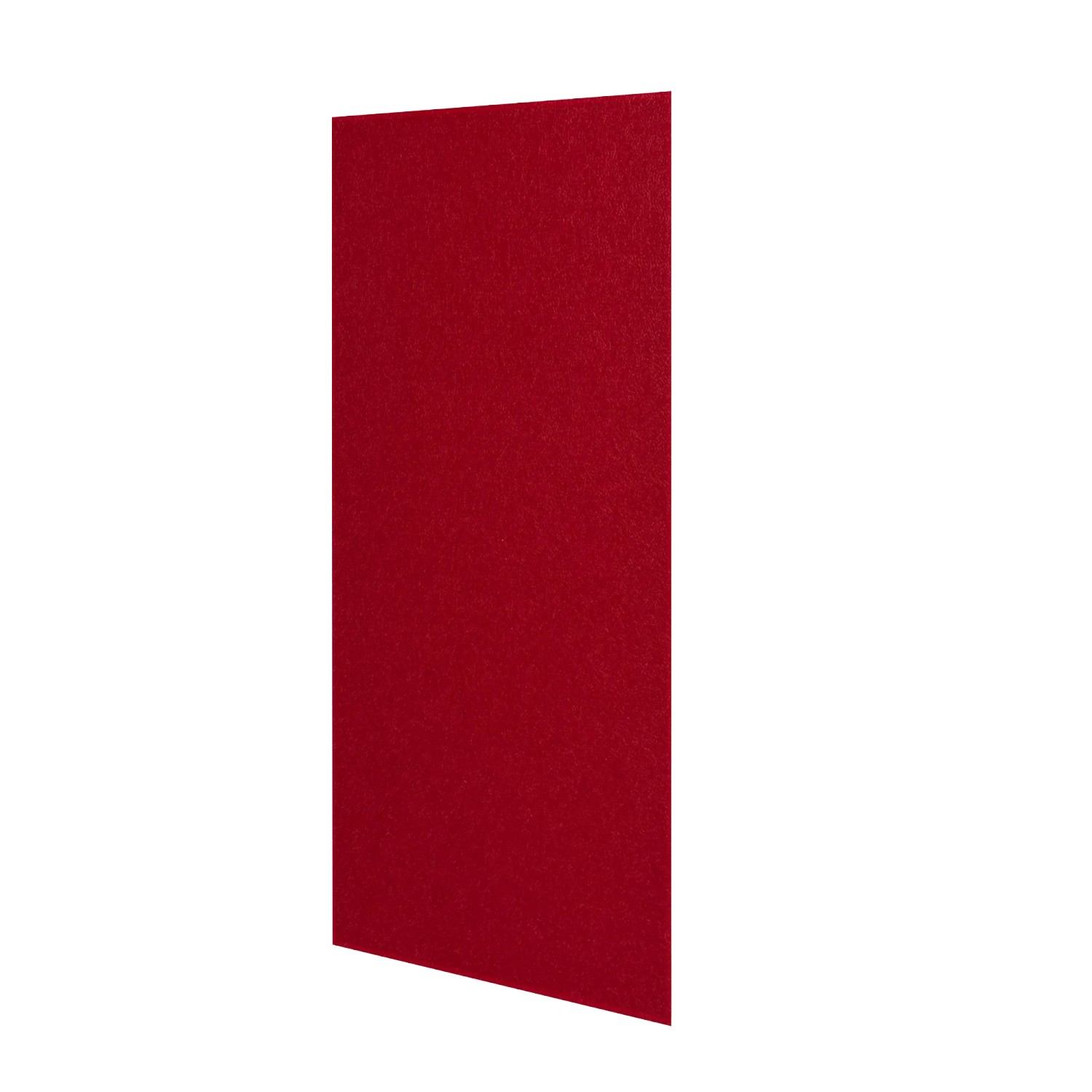 Rotes Jangal Modular Wall Filz-Wandpaneel, 52x104 cm, mit gefasten Kanten für moderne Wandgestaltung.