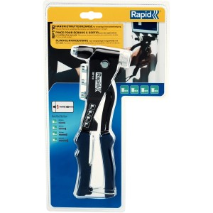 Rapid RP110 Nietmutterzange für M3, M4, M5, M6 Muttern, mit Softgrip Griff im Blister