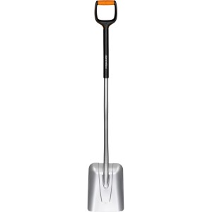 Fiskars Xact Schaufel mit D-Griff, ideal zum Anheben von Erde, Sand und Schüttgut.