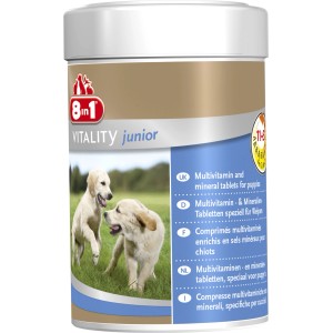 8in1 Multivitamin Tabletten für Welpen, 100 Stück. Ergänzungsfutter für gesunde Entwicklung.
