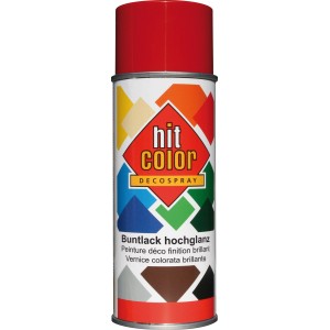 Hitcolor Sprühlack Lobsterrot hochglänzend, 400ml Dose.