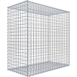 Gabiona Gabionenkorb, 100x100x50 cm, Maschenweite 5x5 cm, Drahtgitter für Einfassungen und Mauersysteme.
