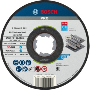 Bosch X-Lock Trennscheibe Standard for Inox Ø 125 mm
