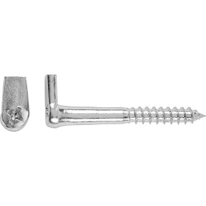 Winkelhaken 5,2 mm x 40 mm Stahl Feuerverzinkt 8 Stück