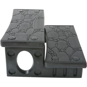 Steinbach Doppelstufe für Whirlpools, Kunststoff, rutschhemmend, für leichten Einstieg.