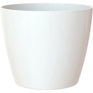 Weißer Artevasi San Remo Übertopf, Ø 16 cm, ideal für Innenräume.