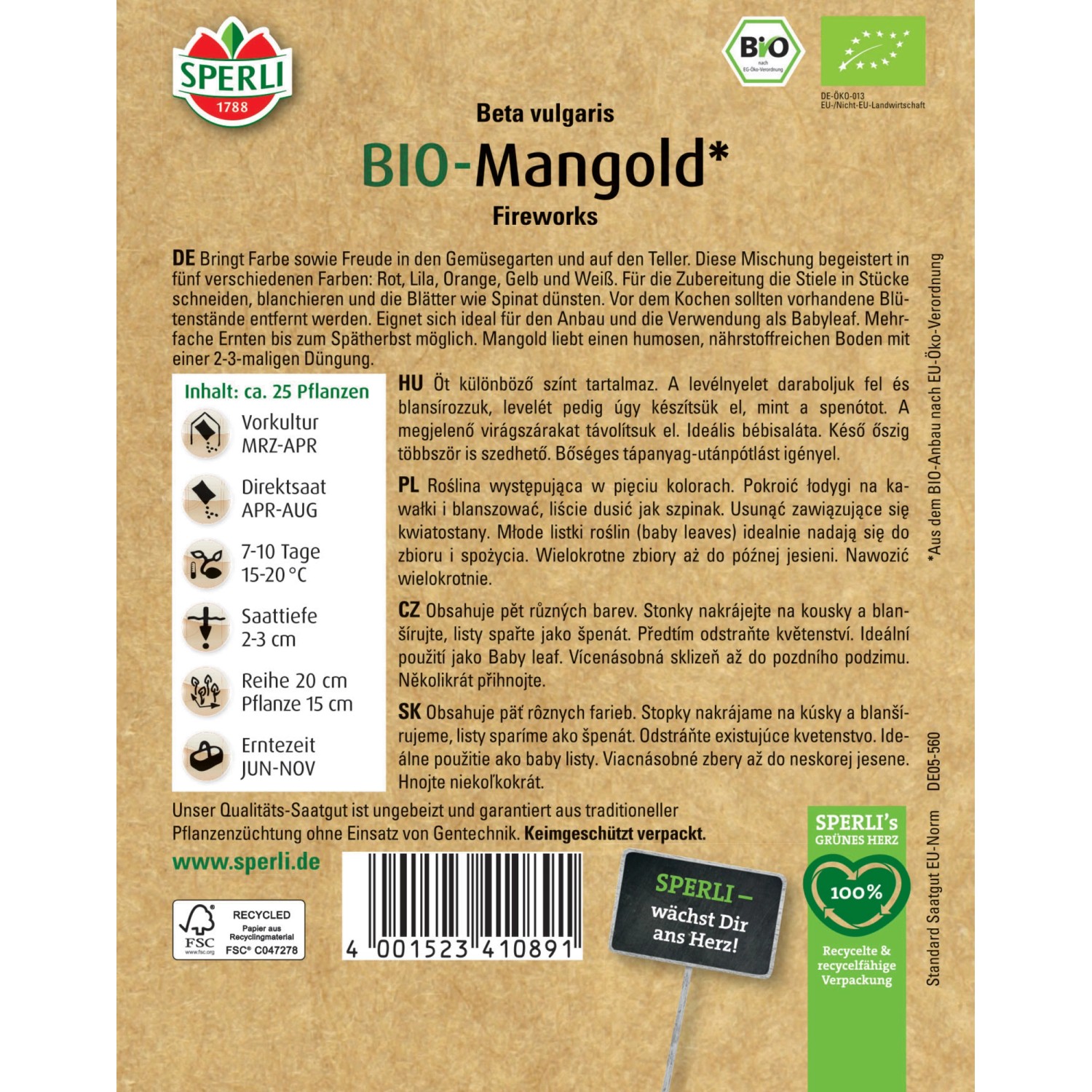 Sperli Bio Mangold kaufen bei OBI