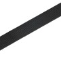 Schwarzes Gurtband, 40 mm breit, als Meterware erhältlich.