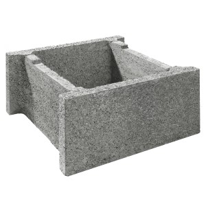 Premac Schalungsstein Grau 50 cm x 30 cm x 25 cm