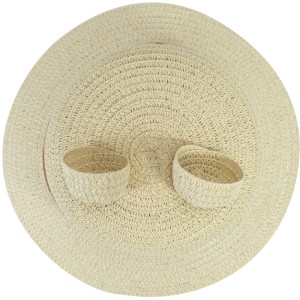 Strohhut Mädchen Beige Bär Gr. 53