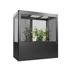 Biohort Florentina Gewächshausaufsatz für Hochbeet, 2x0,5 m, Quarzgrau-Metallic. Zubehör für Hochbeete.