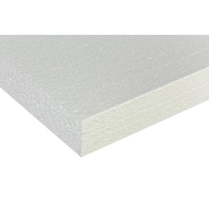 EPS-15 Mehrzweckdämmplatte, 10 mm stark, zur Wärmeisolierung. 25 m²/Paket.