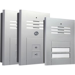 REV Sprechanlage Quattroline Audio Silber 2-Familien