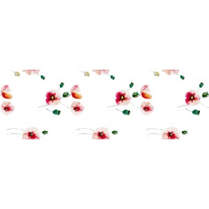 d-c-fix Tischdecke Poppyfield, 140x180 cm, mit Mohnblumenmuster.