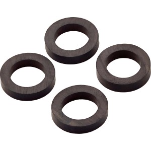 4er-Set Quetschdichtungen, 3,5 mm x Ø 12 mm x Ø 18 mm, für flüssigkeitsdichte Rohrverbindungen.