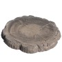 Häusler Trittholz Versteinertes Holz, Ø 48cm, braune Terrassenplatte in Baumscheiben-Optik.
