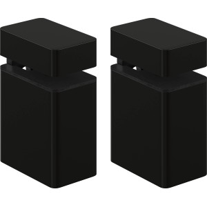 Clip-Set Regalbodenträger, matt-schwarz, für Regale bis 20mm Stärke.