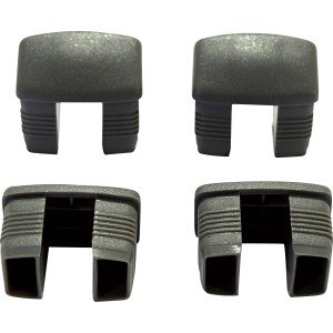 Fußkappen für Bonlee Klappsessel, 4er-Set, aus Kunststoff.