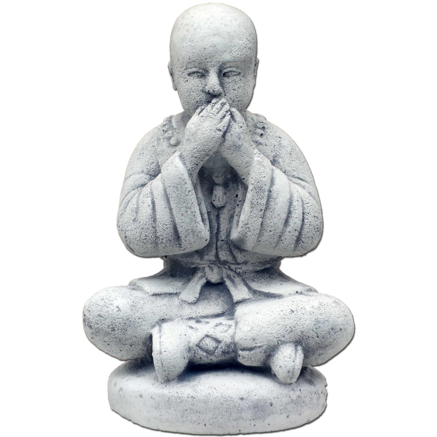 Orbis GartendekorationFigur Buddha Hand vor Mund Beton 25 cm x 13 cm x