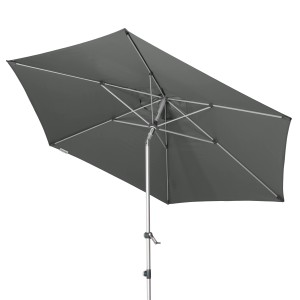 Doppler Marktschirm Expert, Ø 306 cm, anthrazit, mit Kurbelmechanik.