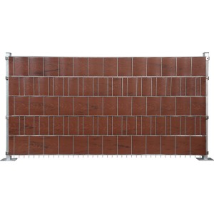 Floraworld PVC-Sichtschutzstreifen in Holzoptik, braun, für Doppelstabmattenzäune.